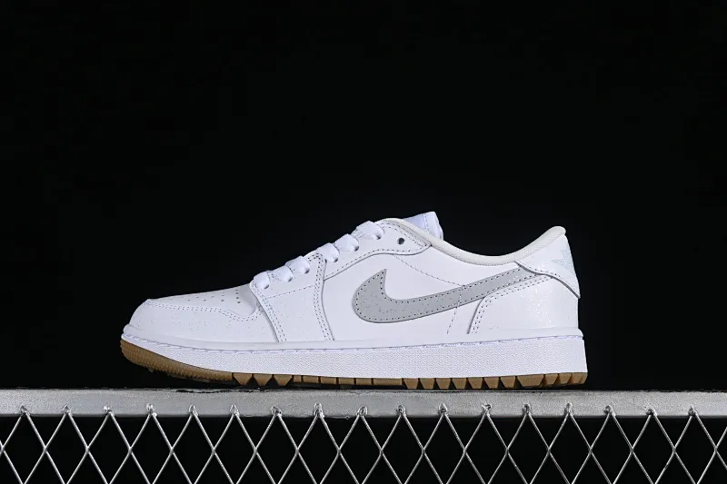 All categories Air Jordan Jordan series basketball shoes Air Jordan 1 Low G version pure original Air Jordan 1 Low Golf AJ1 Joe 1 new golf version raw rubber white DD9315-111
